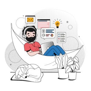 دورکاری با کمک نرم افزار همتیک